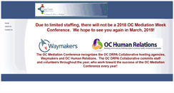Desktop Screenshot of ocmediationconference.org